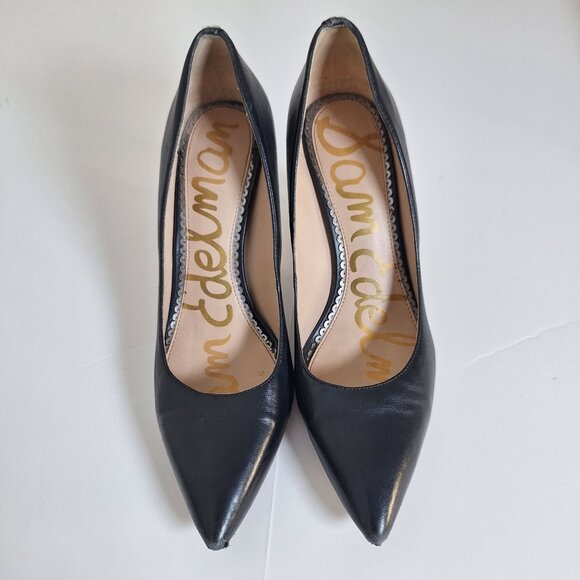 Sam Edelman Margie black patent leather high heels size 8 - Picture 1 of 13